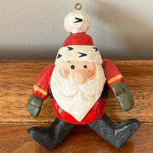 House of Hatten Santa Claus Ornament 1998 Denise Calla Hard to Find Vintage